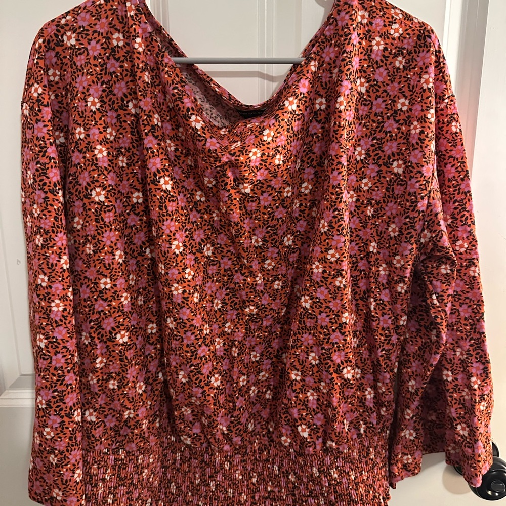 Floral Print Women's Top - Pink